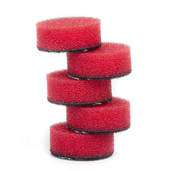 Поролоновый полировальный круг ZviZZer Mini ZV-MINI259HC красный твердый 5 шт 25/9/25 мм - 3