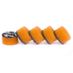 Поролоновый полировальный круг ZviZZer Mini ZV-MINI159MC оранжевый полутвердый 5 шт 15/9/15 мм