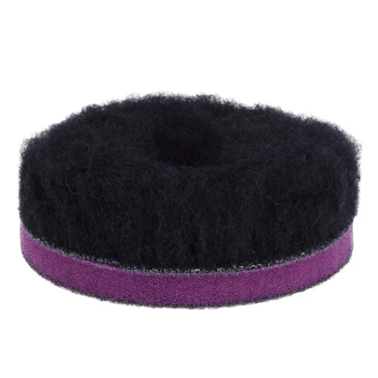 Шерстяной полировальный круг ZviZZer ZV-DP00008010HC черный 80/25/80 мм - 3