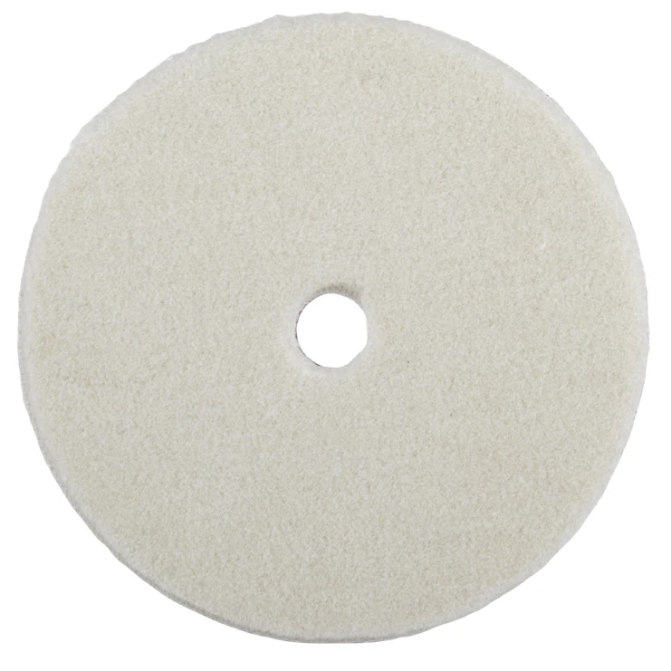 Шерстяной полировальный круг ZviZZer ZV-WP00016510HC белый 165/15/165 мм - 6