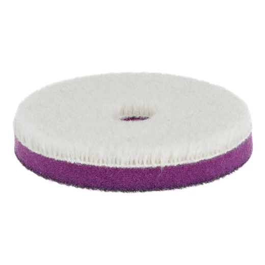 Шерстяной полировальный круг ZviZZer ZV-WP00008010HC белый 80/15/80 мм - 3