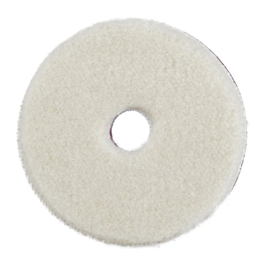 Шерстяной полировальный круг ZviZZer ZV-WP00008010HC белый 80/15/80 мм - 5