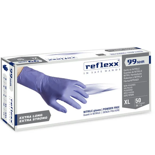 Перчатки Reflexx R99-M химостойкие одноразовые длинные 25 пар - 1