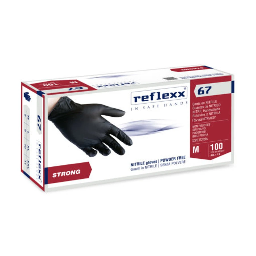 Перчатки Reflexx R67-XXL химостойкие 50 пар - 2