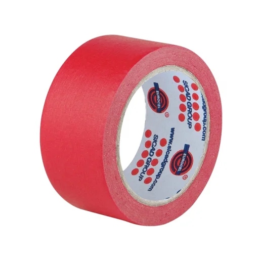 Маскирующая лента водостойкая Eurocel MSK 96-38 красная 38 мм x 50 м - 1