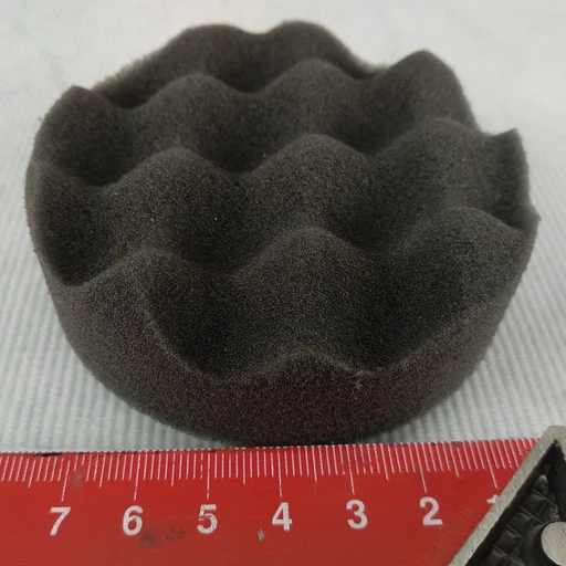 Поролоновый полировальный круг Adolf Bucher 085021.DE волнистый мягкий черный 85 мм - 1