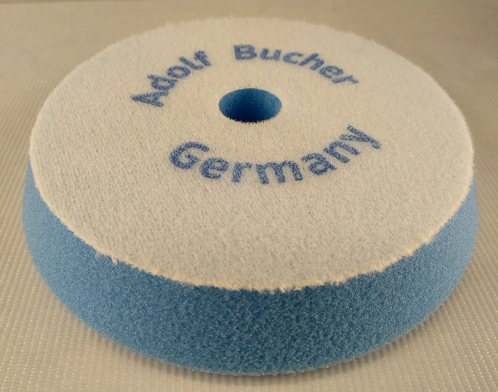 Поролоновый полировальный круг Adolf Bucher 012013.DE средней жесткости синий 130-150 х 25 мм - 2