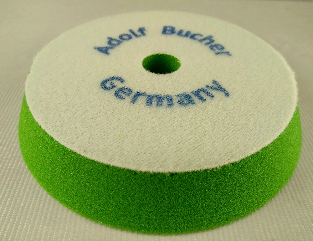 Поролоновый полировальный круг Adolf Bucher 012114.DE жесткий зеленый 130-150 х 25 мм - 2