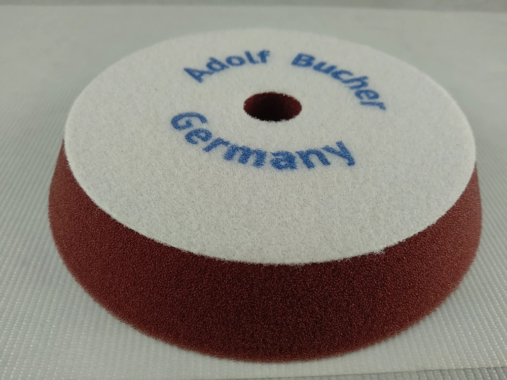 Поролоновый полировальный круг Adolf Bucher 012214.DE жесткий бордовый 130-150 х 25 мм - 2
