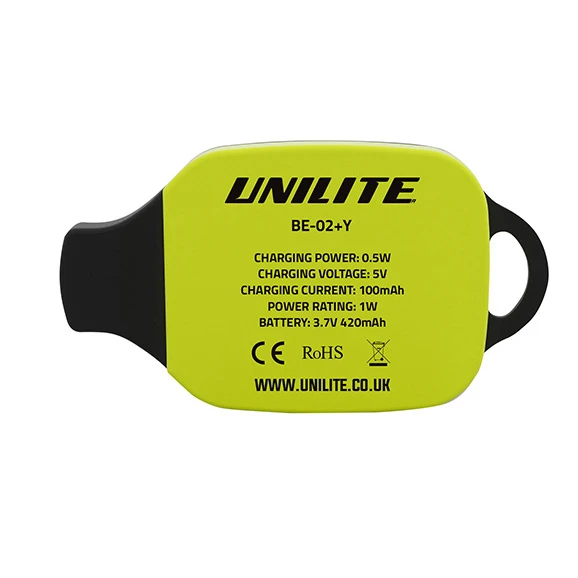 Шапка с фонариком желтая Unilite BE-02+Y 150 Lm USB - 2