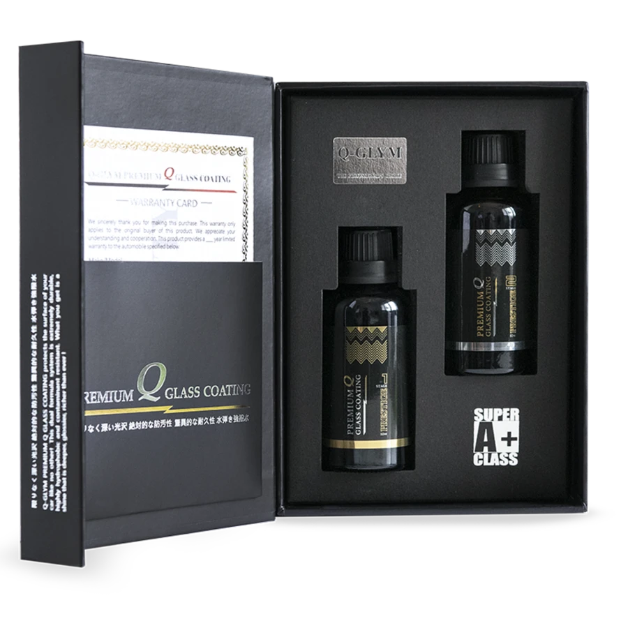 Кристаллическое покрытие автомобиля Q-Glym Premium Q glass coating PRESTIGE Q-3 2х50мл - 3