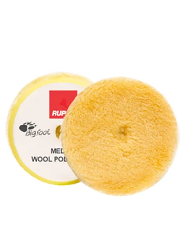 Шерстяной полировальный круг Rupes 9.BW100М желтый 80/90мм - 1