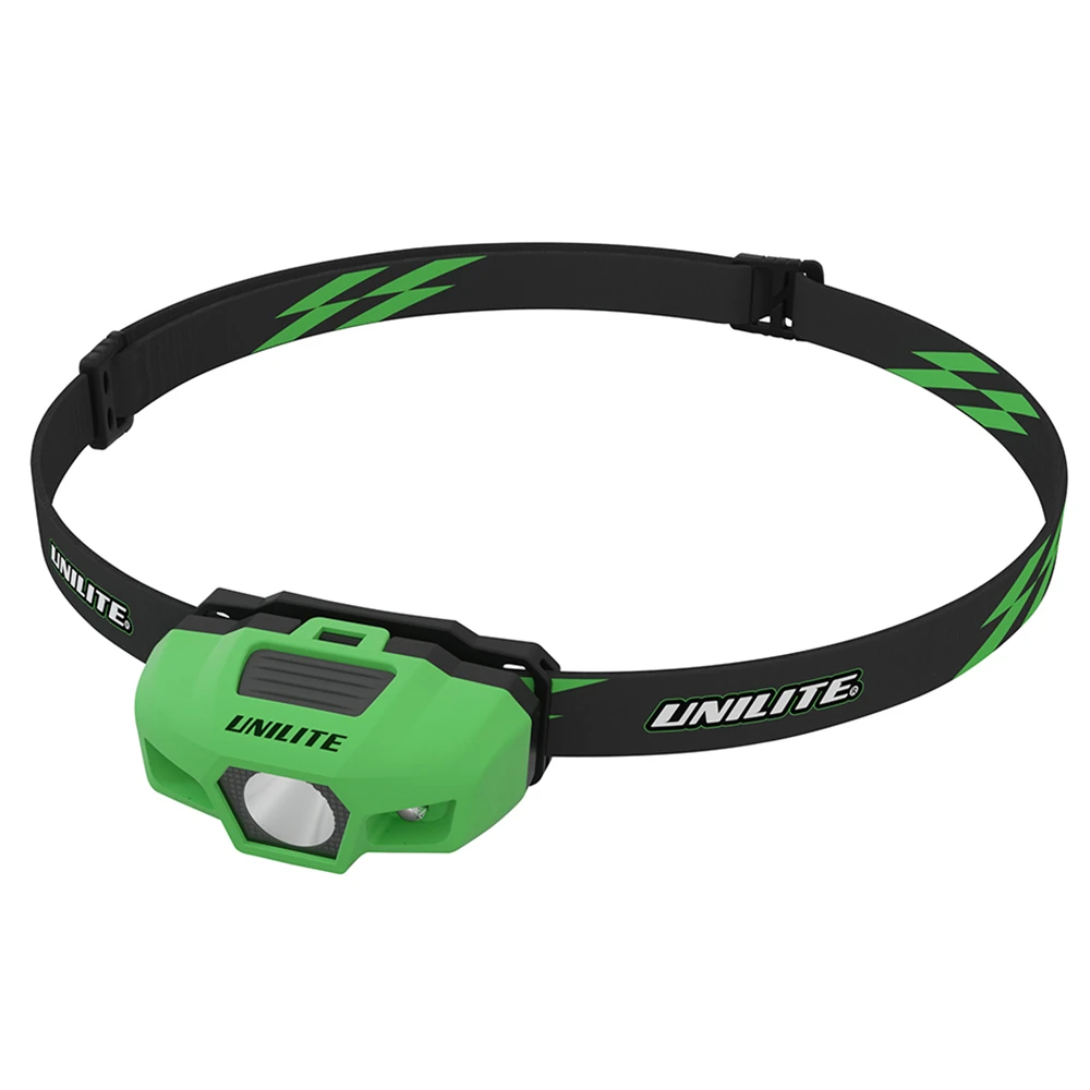 Налобный фонарь спортивный зеленый корпус Unilite SPORT-H1-GREEN 175Lm - 2