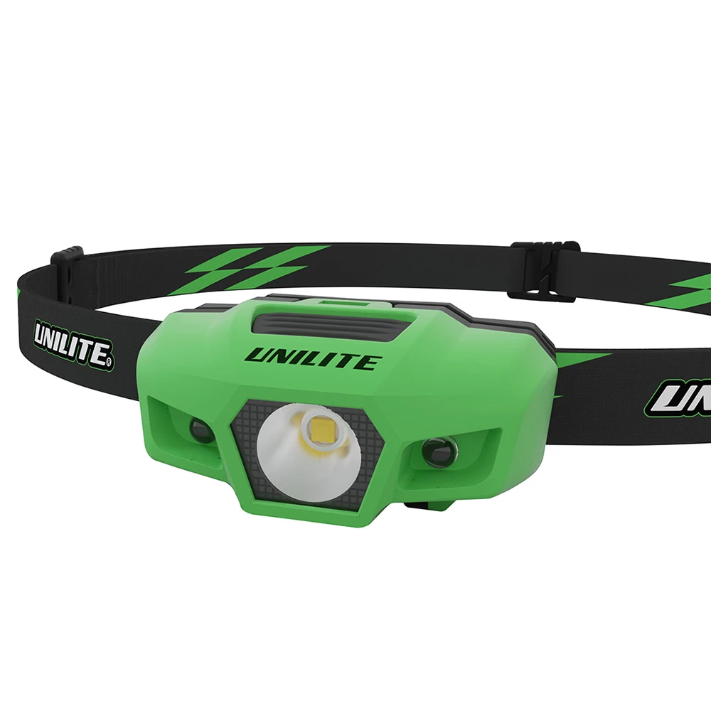 Налобный фонарь спортивный зеленый корпус Unilite SPORT-H1-GREEN 175Lm - 3