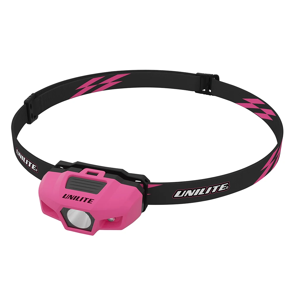 Налобный фонарь спортивный розовый корпус Unilite SPORT-H1-PINK 175Lm - 2