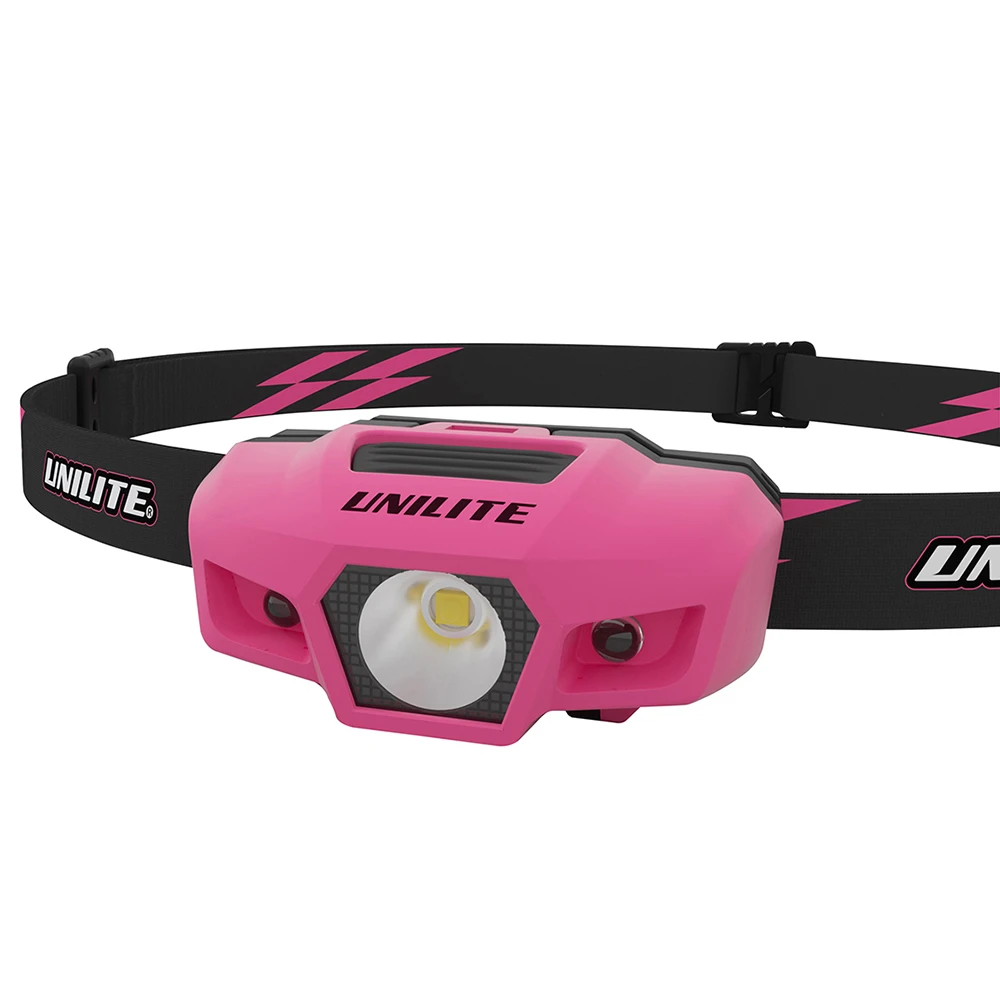 Налобный фонарь спортивный розовый корпус Unilite SPORT-H1-PINK 175Lm - 3