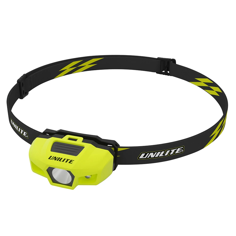 Налобный фонарь спортивный желтый корпус Unilite SPORT-H1-YELLOW 175Lm - 2