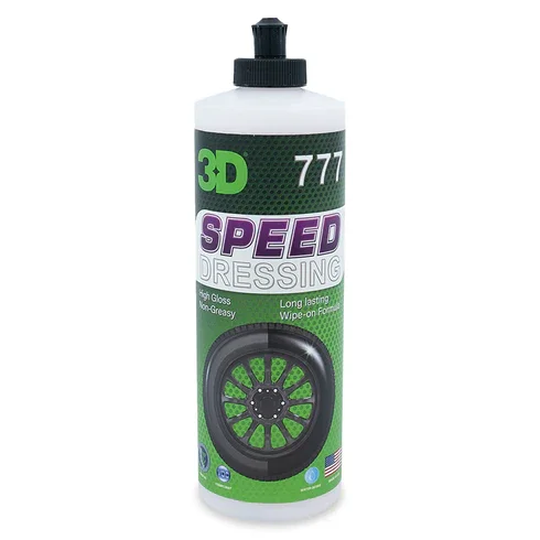 3D Car Care Чернение резины Speed Dressing 777, 0.47л - 1