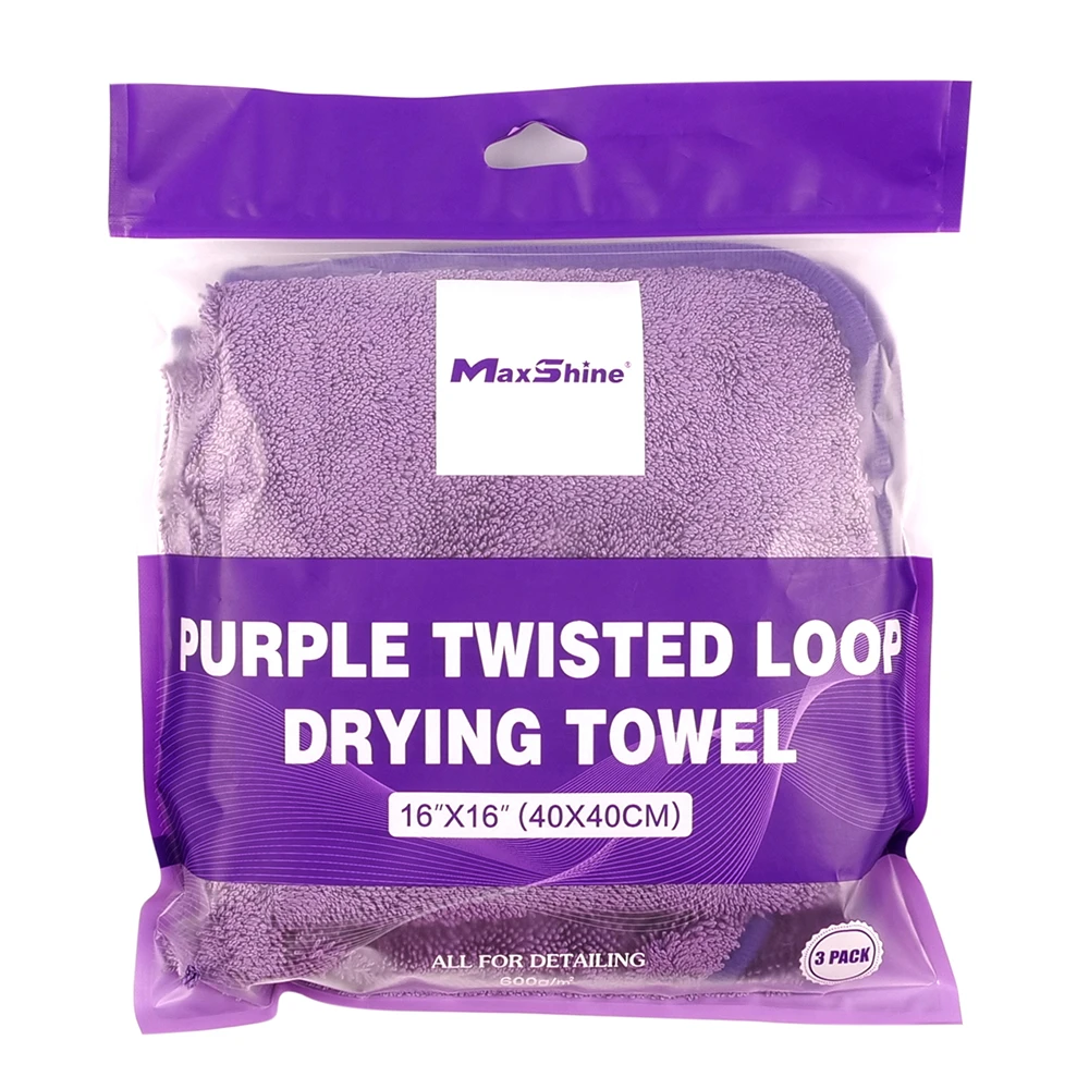 Микрофибра фиолетовая MaxShine 1184040P 40х40см 600 гр/м2 3шт - 5