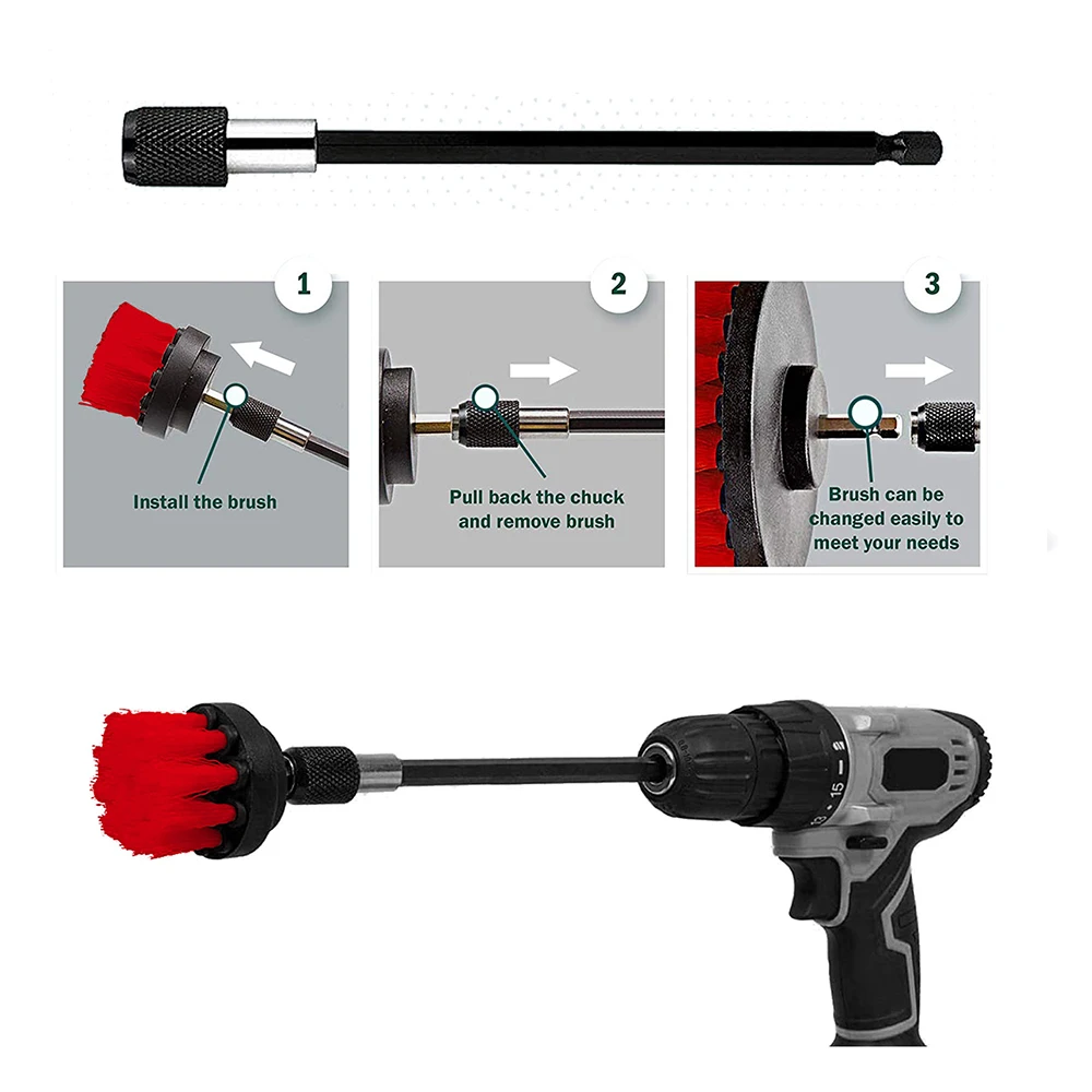 Металлический удлинитель для шуруповерта MaxShine 7011021 для насадки для химчискти - 4