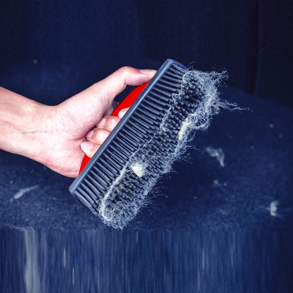 Щетка для очистки шерсти и волос MaxShine красная 16x5x3см 7011023 - 4