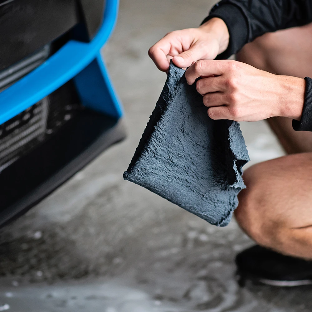 Микрофибровая салфетка без краев MaxShine 10104040G серая 500 г/м2 40x40см 3шт - 4