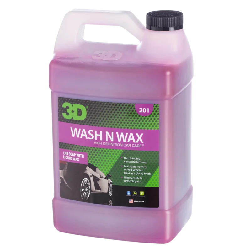 3D Car Care Ручной автошампунь с воском 2в1 Wash N Wax, 1.89 л - 1