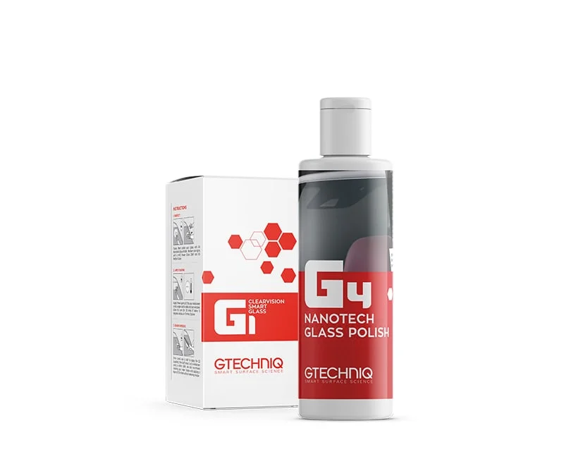 Комплект антидождь для стёкол и очиститель GTechniq G1 ClearVision Smart Glass 15ml и G4 100ml - 1