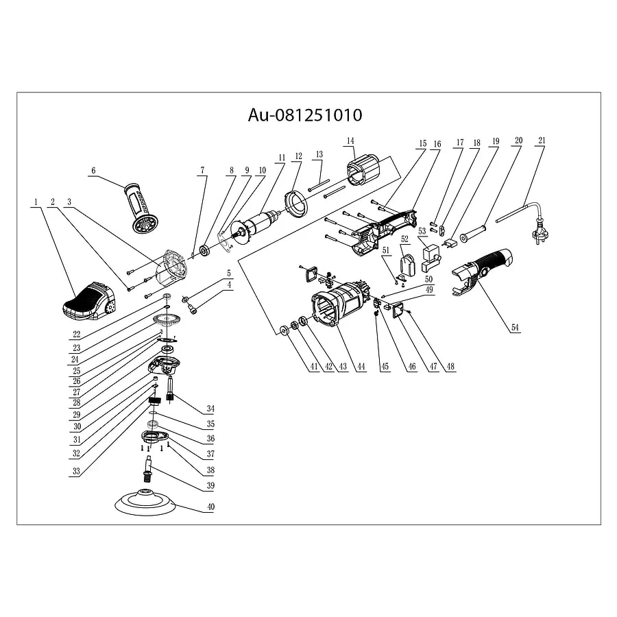 Полировальная машинка роторного действия AuTech Au-081251010 - 3