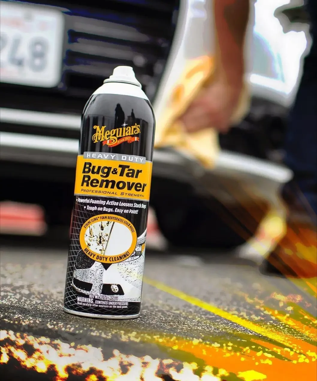 Meguiar's Bug & Tar - Пена-очиститель кузова от следов насекомых и гудрона, 444 мл - 10