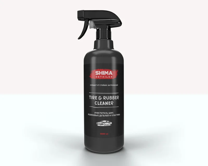 Очиститель шин, резиновых деталей и пластика SHIMA TIRE AND RUBBER CLEANER 1л 4603740921886 - 1