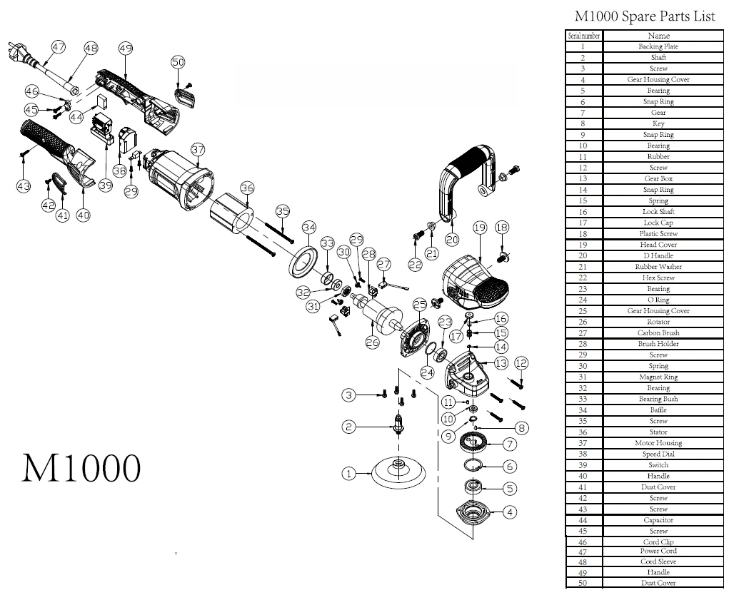 Уплотнительное кольцо корпуса MaxShine M1000 Baffle (34) - 2