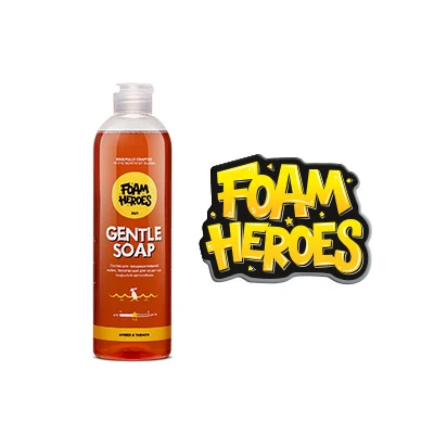Шампунь для деликатной мойки автомобиля Foam Heroes Gentle Soap Amber 500мл FHB003 - 2