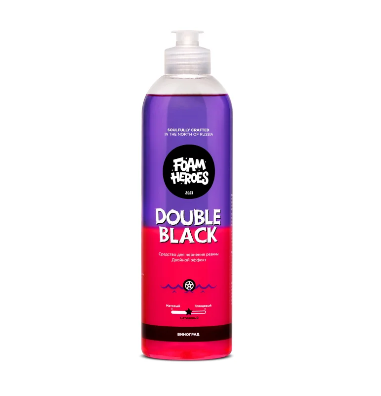 Foam Heroes Double Black - пропитка для автомобильных шин, 500 мл - 1