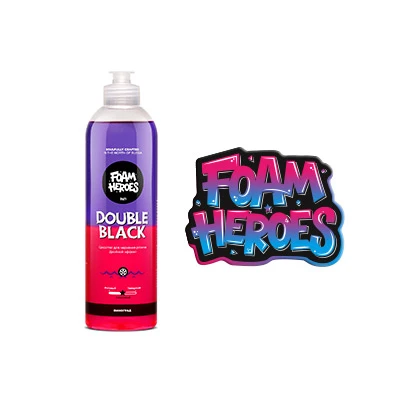 Средство для чернения резины Foam Heroes Double Black 500мл FHB006 - 2