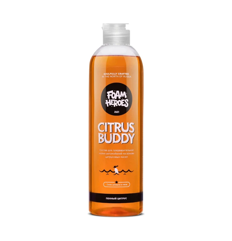 Foam Heroes Citrus Buddy - шампунь на основе органических растворителей (D-limonene) для предварительной мойки, 500 мл - 2