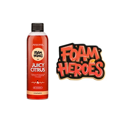 Органический очиститель c аксессуарами набор Foam Heroes Juicy Citrus Kit FHB036 - 7
