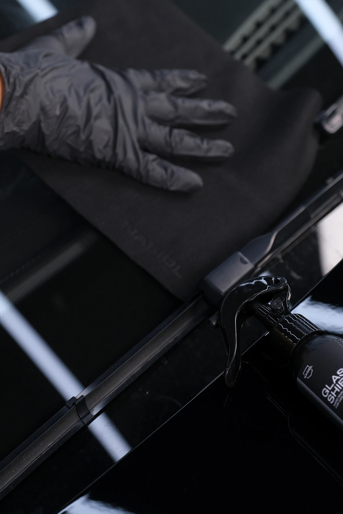 Салфетка Nasiol Cotton Cloth Black чёрная хлопковая 23*23 см 675-033-1 - 2