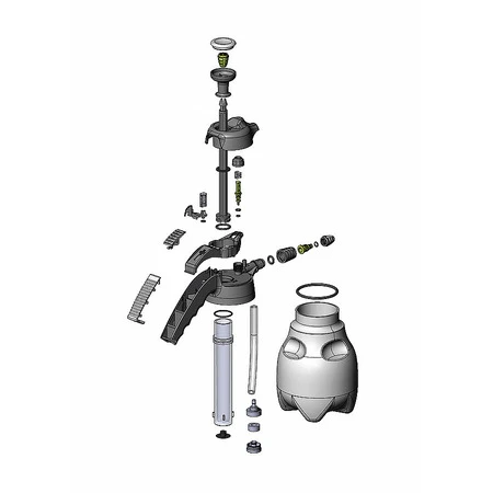 Ручной чёрный помповый опрыскиватель Marolex Industry ergo Acid line 3000 Viton S084.102 - 2