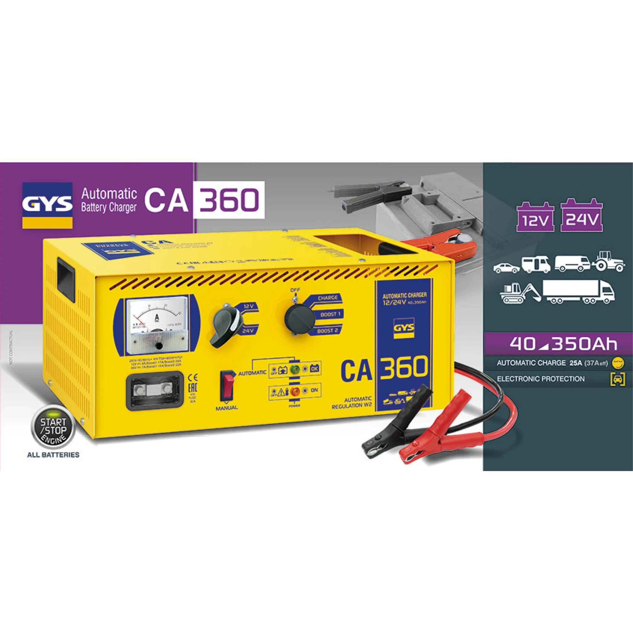 Зарядное устройство для аккумулятора автомобиля Gys CA 360 023185 - 4
