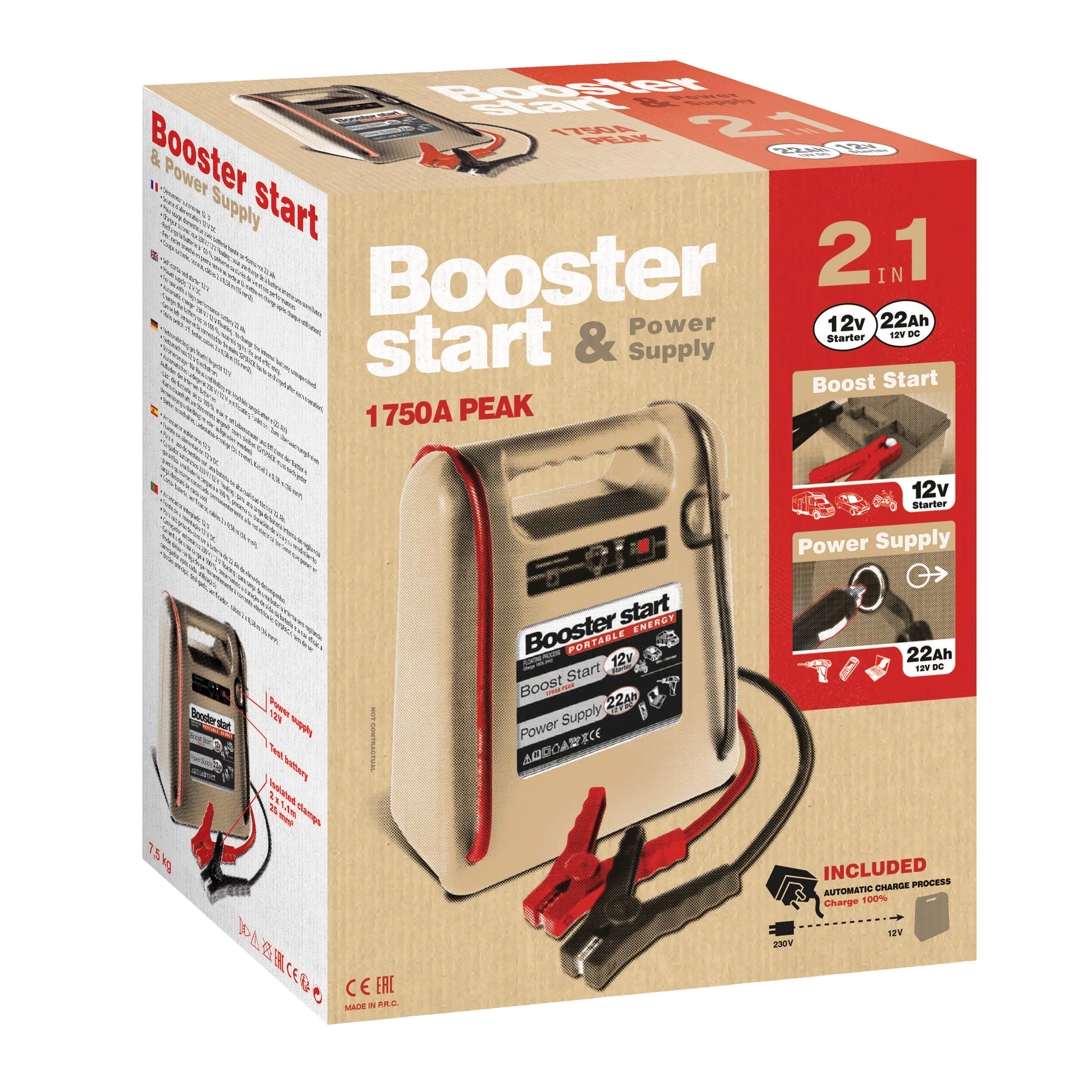 Пусковое устройство для автомобиля 2 в 1 и источник питания 12В Gyspac 600 027336 - 3