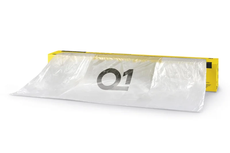 Q1 Маскирующая пленка Q1 Premium 6м*110м, 8мкм, 110°С, статика, PF026 - 1