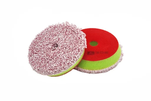 A302 Microfiber Pad - Микрофибровый среднережущий полировальник на поролоне, ворс 9 мм, 90 мм - 1