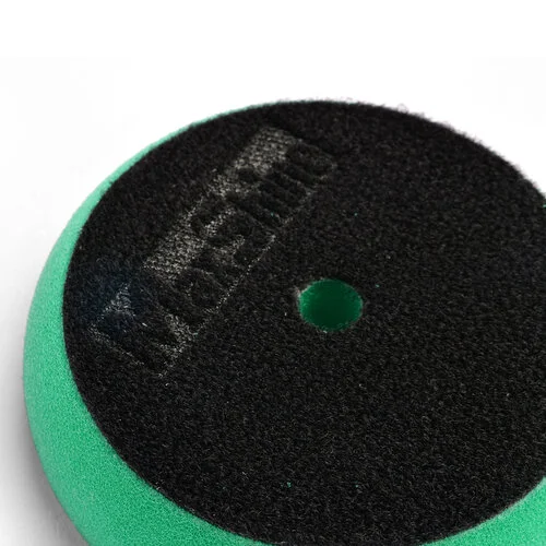 Режущий полировальный круг поролоновый MaxShine 2001090G жесткий зеленый с нарезкой 80-90/25 мм - 1