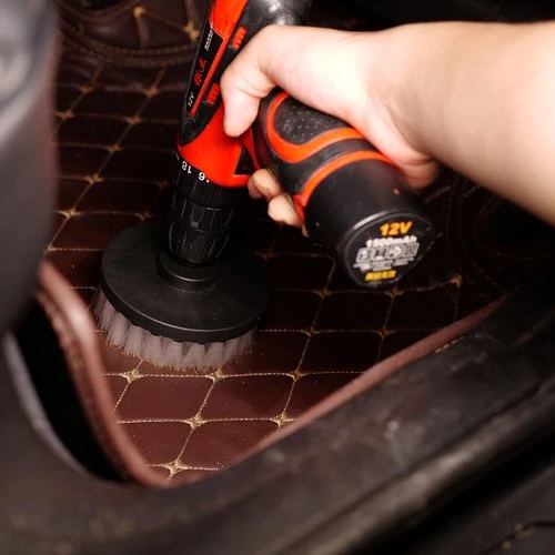 100мм 2шт 7012010 Набор щеток насадок на шуруповерт MaxShine текстиль, кожа 50мм - 2