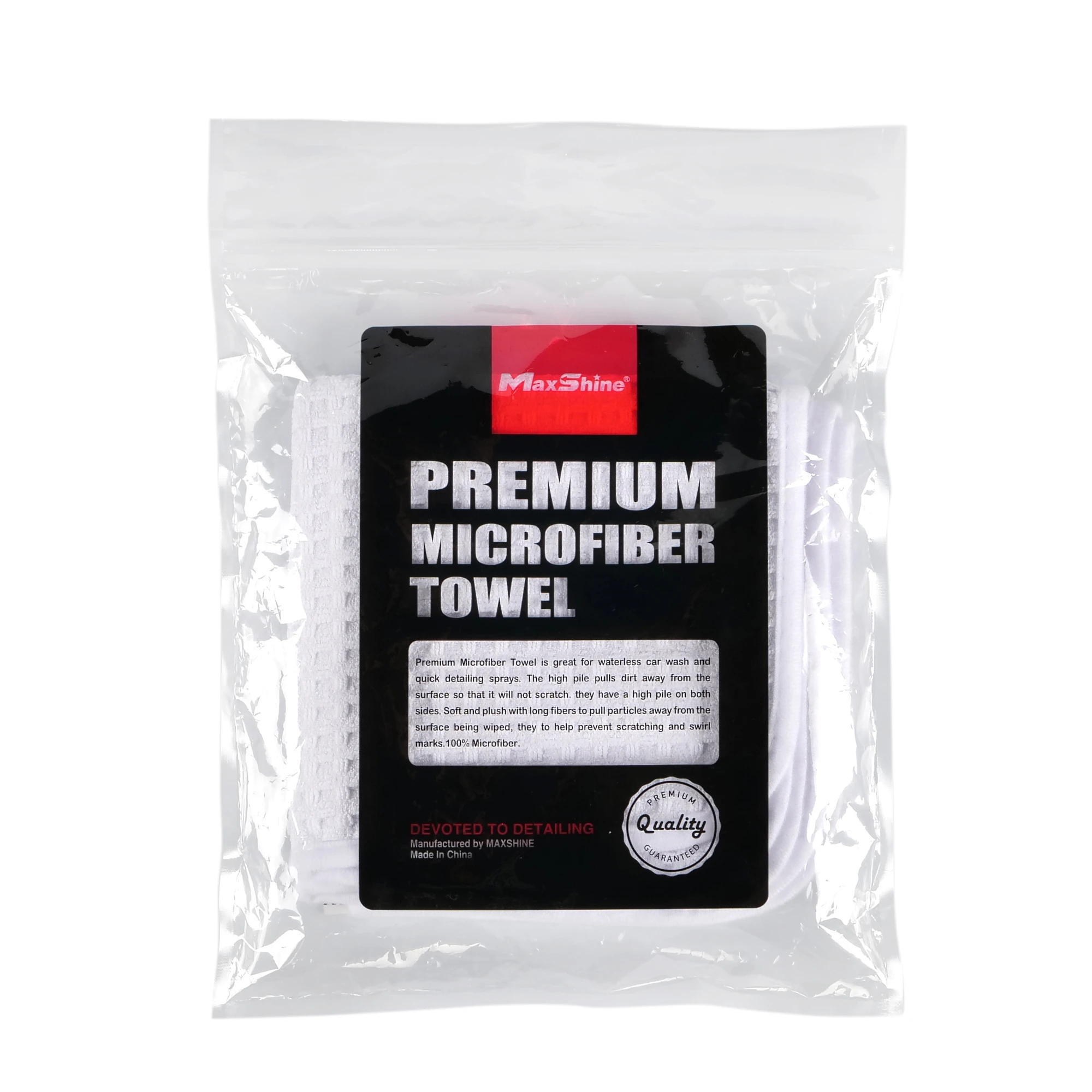 35x35см 1043535W Микрофибровое полотенце для сушки авто Maxshine, 400 г/м2 - 3