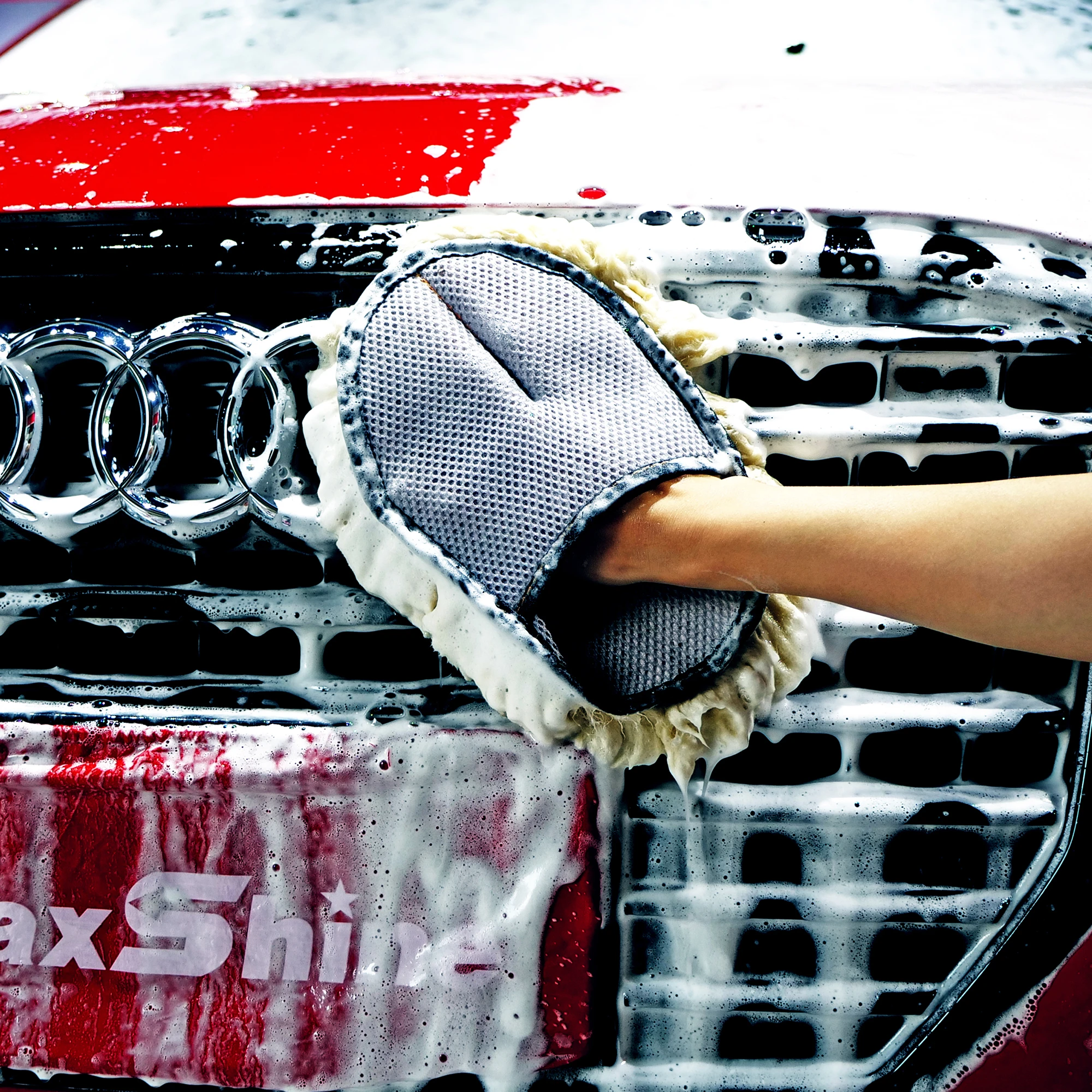 Меховая рукавица для мойки автомобиля Maxshine 26 * 23 см 8011005 - 2