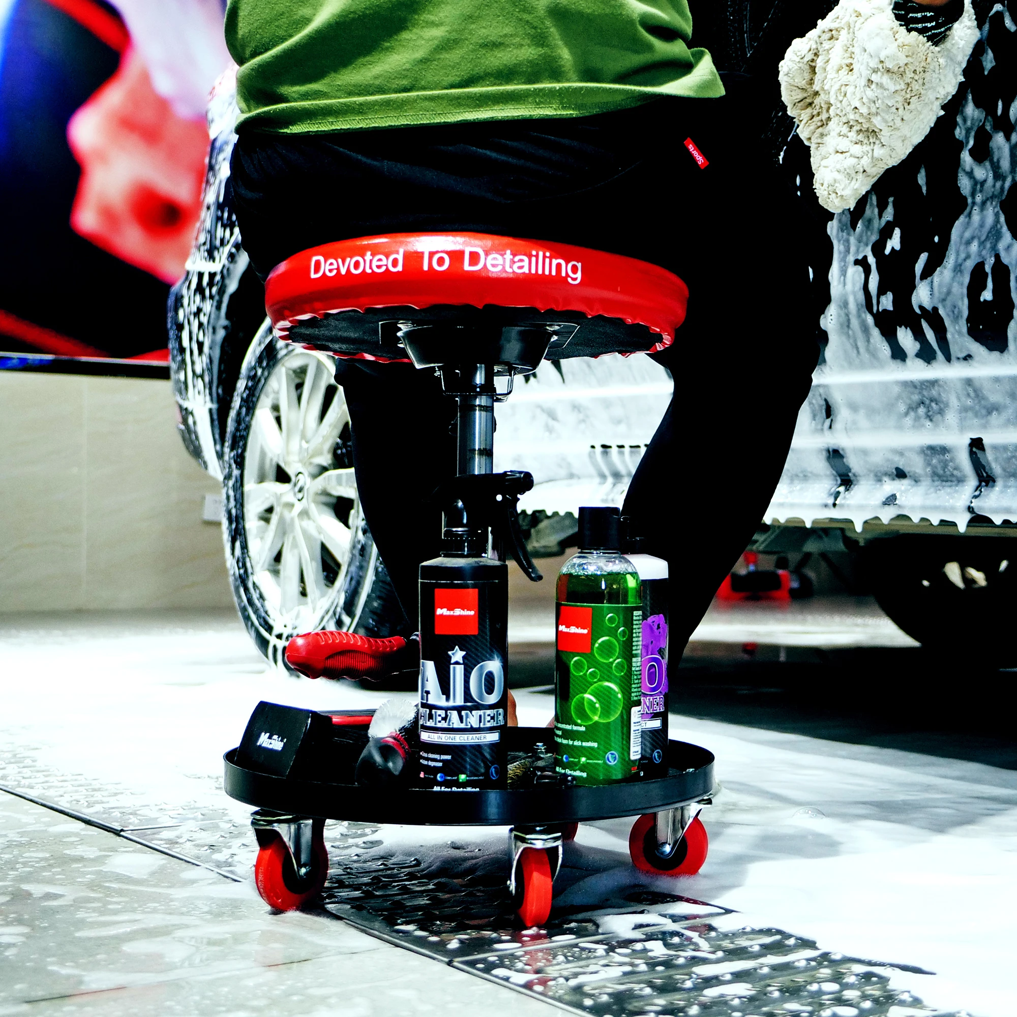 Стул детейлера с лотком для инструментов MaxShine 702301 - 2