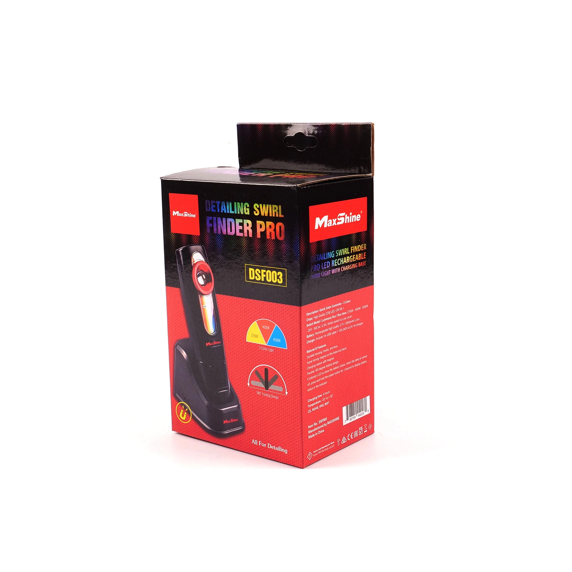 Фонарь инспекционный с регулировкой температуры свечения MaxShine LED Swirl Finder Pro DSF003 - 3