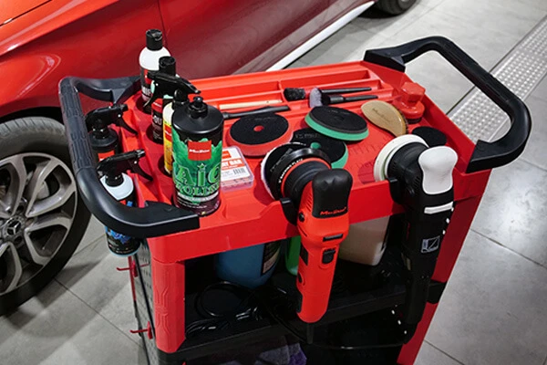 25x46x86см Тележка детейлера Maxshine Premium Heavy Duty 702312 боковыми пластинами и крючком 90 - 3